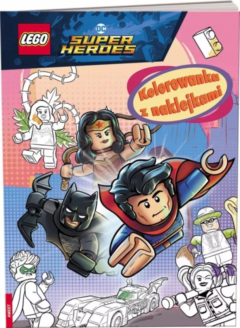 Lego DC Super Heroes. Kolorowanka z naklejkami Lego DC Super Heroes. Kolorowanka z naklejkami