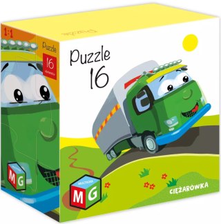 Puzzle 16 elementów. Ciężarówka
