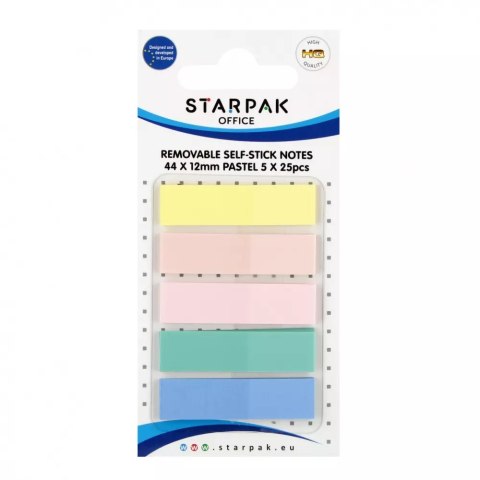 Zakladka Ind 44x12mm 5x25k Pastel Starpak 24/1008 Zakladka Ind 44x12mm 5x25k Pastel Starpak 24/1008