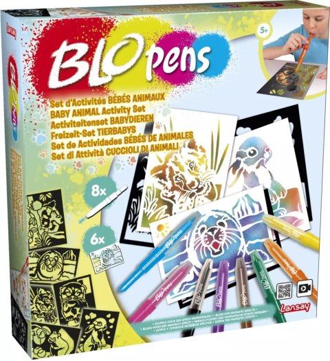 BLOPENS zestaw kreatywny 8 mazaków zwierzęta BLOPENS zestaw kreatywny 8 mazaków zwierzęta