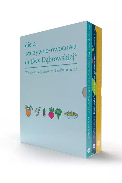 Dieta warzywno-owocowa dr Ewy Dąbrowskiej - komplet 3 książek Dieta warzywno-owocowa dr Ewy Dąbrowskiej - komplet 3 książek