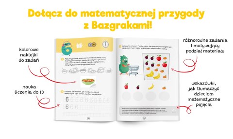 Kapitan Nauka. Bazgraki poznają matematykę. Elementarz. Poziom 1 Kapitan Nauka. Bazgraki poznają matematykę. Elementarz. Poziom 1