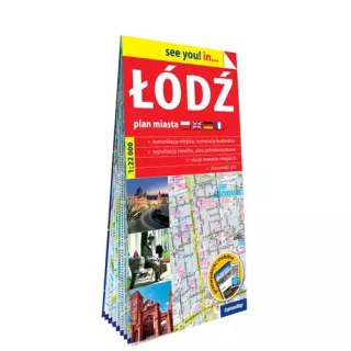 Łódź papierowy plan miasta 1:22 000