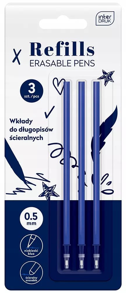Wkład do długopisu ścieralnego (3szt)