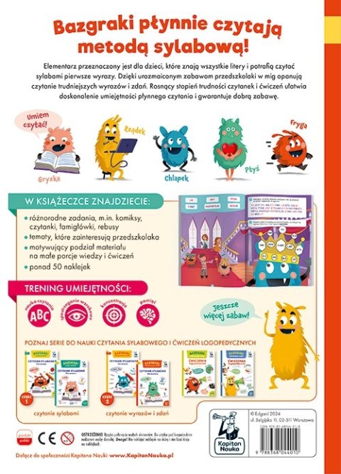 Bazgraki czytają wyrazy i zdania. Czytanie sylabowe. Elementarz Bazgraki czytają wyrazy i zdania. Czytanie sylabowe. Elementarz