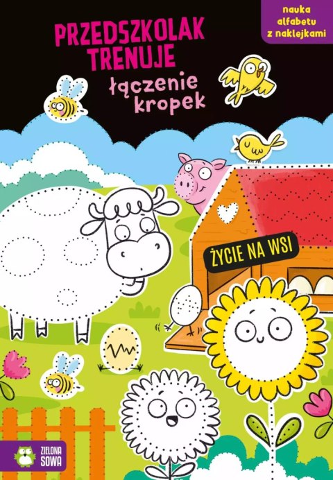 Przedszkolak trenuje łączenie kropek. Życie na wsi Przedszkolak trenuje łączenie kropek. Życie na wsi