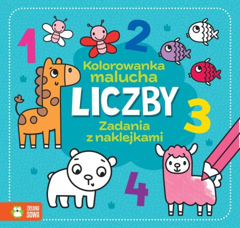 Kolorowanka malucha. Liczby Kolorowanka malucha. Liczby