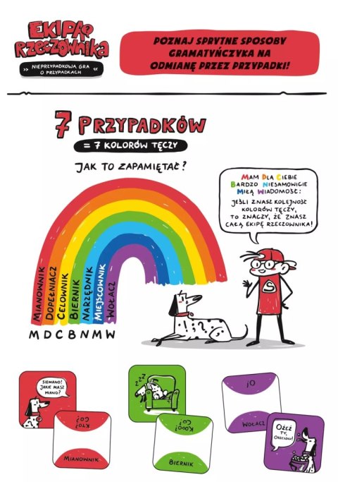Ekipa rzeczownika. Nieprzypadkowa gra o przypadkach Ekipa rzeczownika. Nieprzypadkowa gra o przypadkach