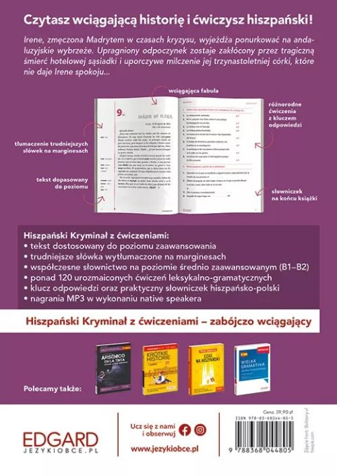 Hiszpański. Kryminał z ćwiczeniami. Silencio. Cisza