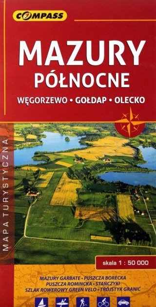 Mazury Północne. Mapa turystyczna, 1:50 000, wydanie 2