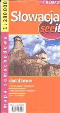 Słowacja 1:280 000 mapa samochodowa Słowacja 1:280 000 mapa samochodowa