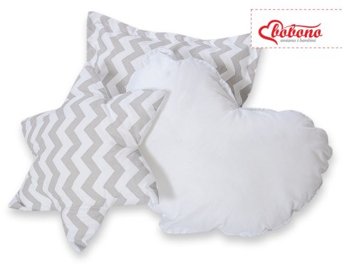 Zestaw poduszek 3cz. Chevron szary Zestaw poduszek 3cz. Chevron szary