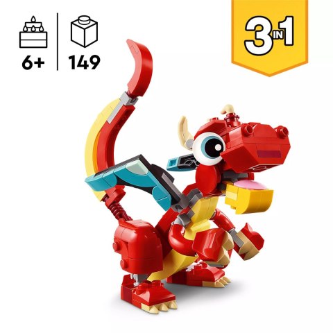 LEGO Creator 3 w 1 Czerwony smok 31145