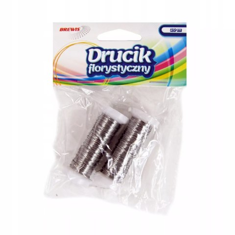 Drucik florystyczny srebrny 20m 2szt Drucik florystyczny srebrny 20m 2szt