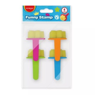 Stempel piankowy do malowania KEYROAD 4 szt.
