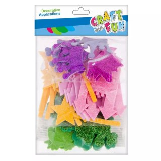 Craft with Fun Ozdoba dekoracyjna Eva Zamek/krol samoprzylepna 33szt 12/288