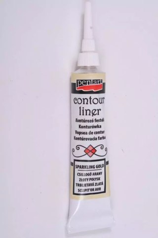 Farby Konturowe W Tubie 20 ml Złoty Pentart 13038