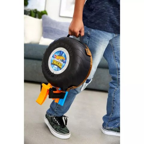 Hot Wheels. GVK48 Monster Trucks. Opona kaskaderska + 2 samochody