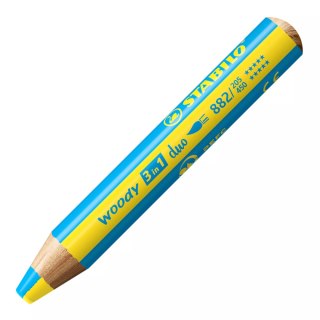 Kredki Woody 3w1 Duo (6 sztuk + temperówka)