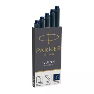 Naboje do pióra Parker Quink długie, czarnoniebieskie (5 sztuk)