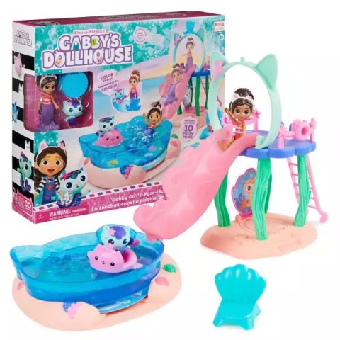 Spin Master Koci Domek Gabi Zestaw Basen + Akcesoria Figurka Syrenkotka 10 Elementów Spin Master Koci Domek Gabi Zestaw Basen + Akcesoria Figurka Syrenkotka 10 Elementów