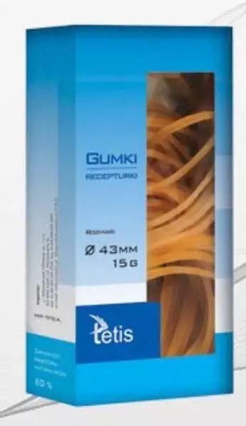 Gumki recepturki 43mm 15g. p10 TETIS Gumki recepturki 43mm 15g. p10 TETIS