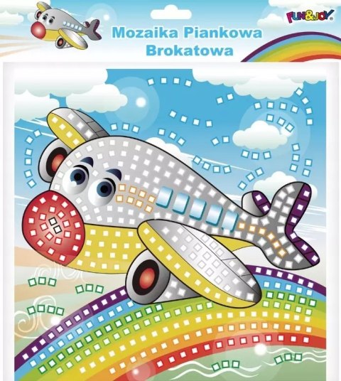 Mozaika wyklejanka piankowa samolot Mozaika wyklejanka piankowa samolot