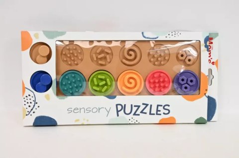 Puzzle sensoryczne kółeczka XL 840 68406 Puzzle sensoryczne kółeczka XL 840 68406
