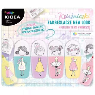 Zakreślacz 4 kolory Ksiezniczki Kidea Derform B/c