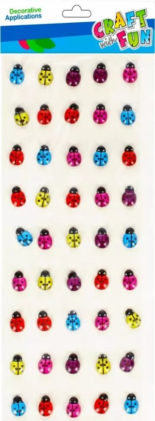 Ozdoba Dekoracyjna Samoprzylepna Biedronki Op.50 szt. Craft with Fun 501447