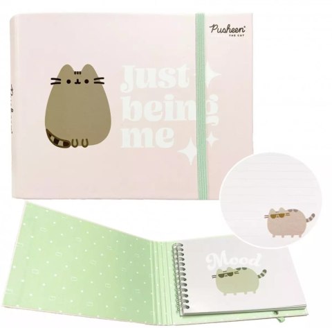 Pamiętnik na spirali zamykany na gumkę Pusheen Pamiętnik na spirali zamykany na gumkę Pusheen