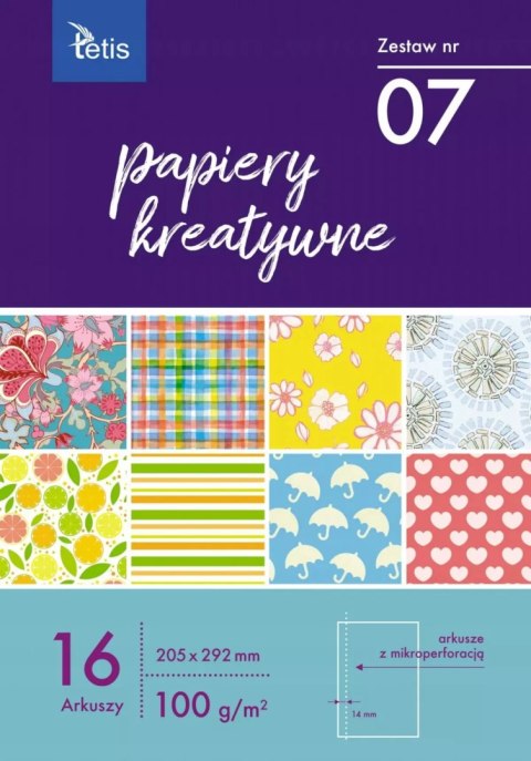 Papiery kreatywne, zestaw nr 7 Papiery kreatywne, zestaw nr 7