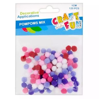 Pompony dekoracyjne, 120 sztuk