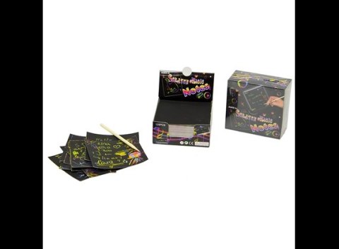 Scratch Magic Notes, czarny, cena za 1 opakowanie 100 stron Scratch Magic Notes, czarny, cena za 1 opakowanie 100 stron