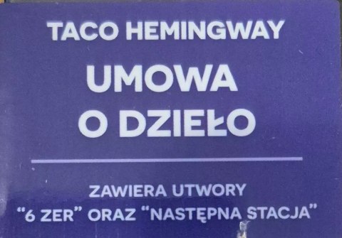 UMOWA O DZIEŁO, CD UMOWA O DZIEŁO, CD