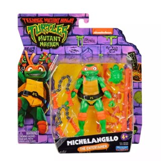 WOJOWNICZE ŻÓŁWIE NINJA Movie Mutant Mayhem Michelangelo podstawowa figurka akcji, figurka, 14 cm