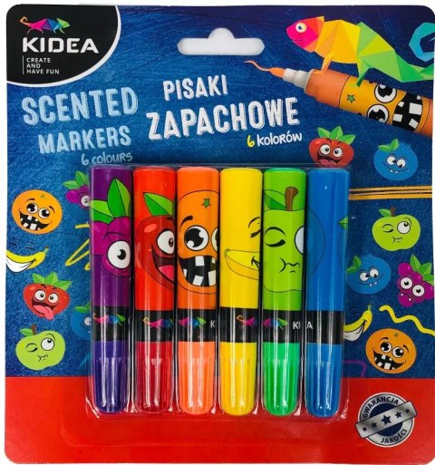 Pisaki zapachowe, 6 kolorów Pisaki zapachowe, 6 kolorów