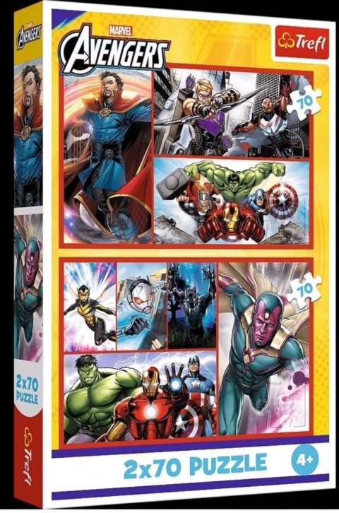 Puzzle 2x70el Trefl Zostan Bohaterem Marvel P12