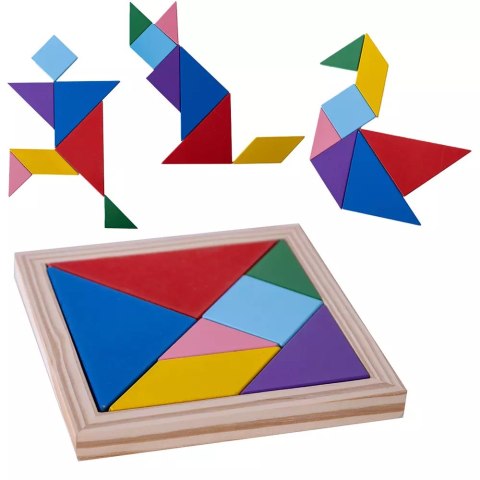 Układanka drewniana. Tangram Układanka drewniana. Tangram