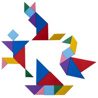 Układanka drewniana. Tangram