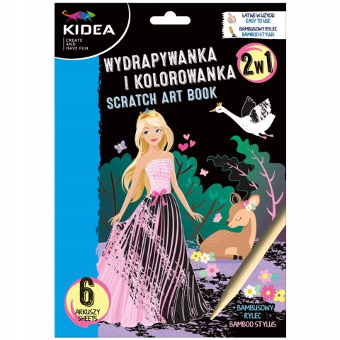 Wydrapywanka 180x260 Malowanka Ksiezniczki Kidea Wydrapywanka 180x260 Malowanka Ksiezniczki Kidea
