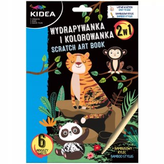 Wydrapywanka 180x260 Malowanka Zwierzeta Kidea