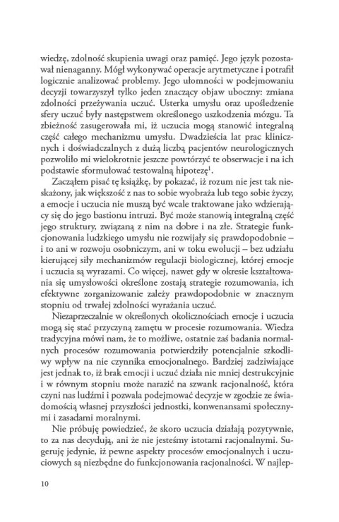 Błąd Kartezjusza. Emocje, rozum i ludzki mózg