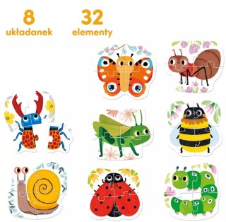 CzuCzu. Puzzle. Robaczki czworaczki