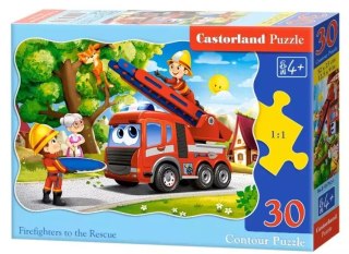 Puzzle 30 elementów. Firefighters to the Rescue