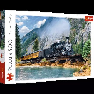 Puzzle 500 elementów. Górski pociąg