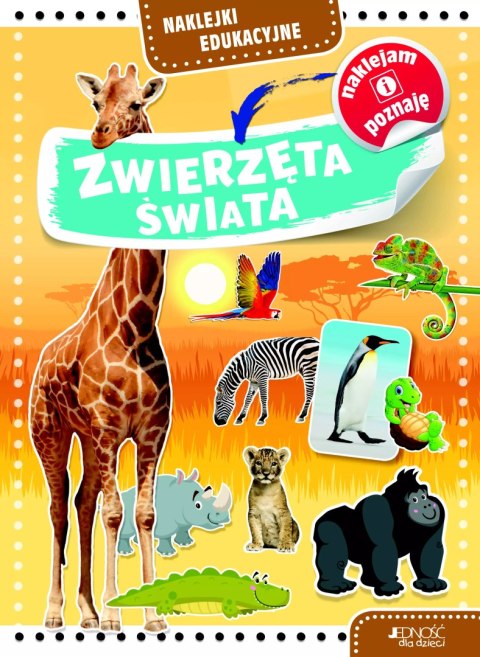 Naklejki edukacyjne. Zwierzęta świata Naklejki edukacyjne. Zwierzęta świata