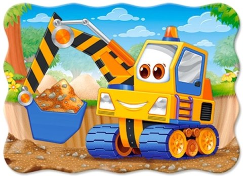 Puzzle 30 elementów. Żółta koparka Puzzle 30 elementów. Żółta koparka