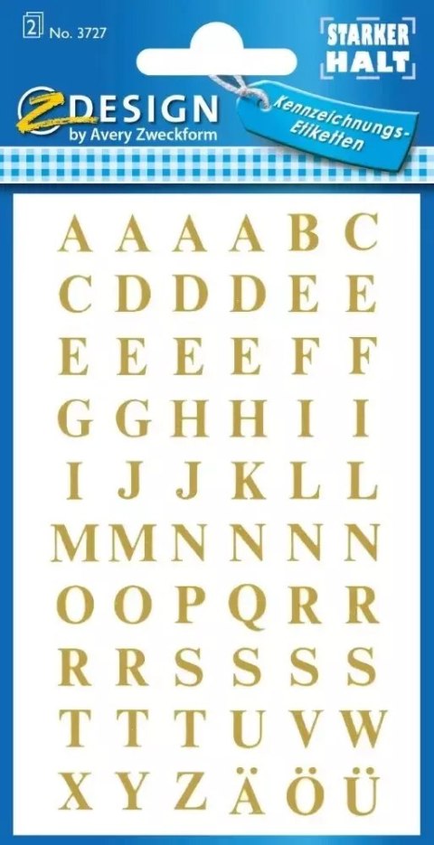 Naklejki, złote litery (7.5 mm) Naklejki, złote litery (7.5 mm)