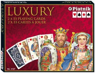 Piatnik, karty, zestaw dwutaliowy, Luxury